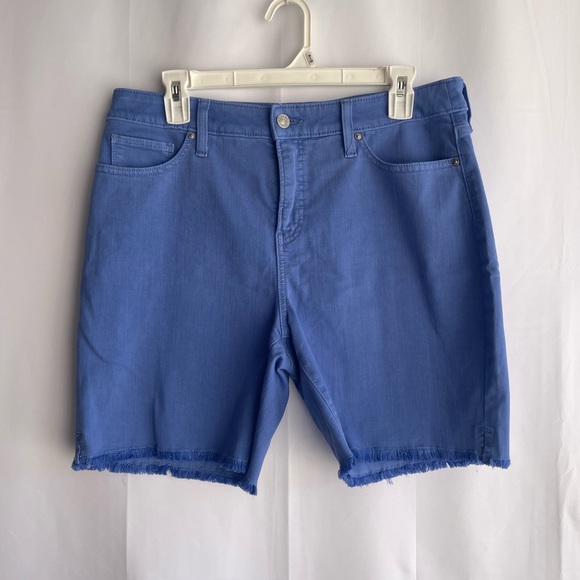 Chico's Pants - Chico's Light Blue Frayed Jean Shorts